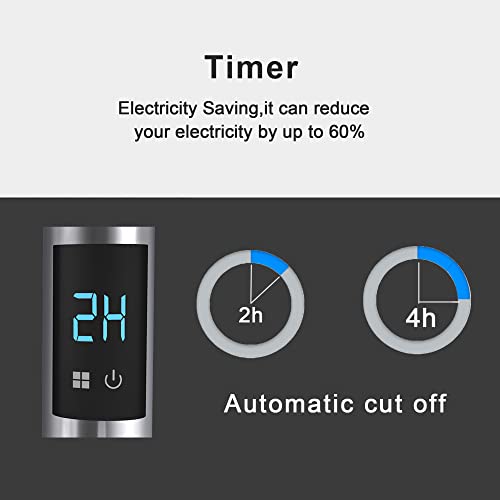 senplus Towel Warmer with Timer, Heated Towel Rack for Bathroom, Wall