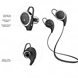 Bluetooth Headphones Bluetooth V4.1 Wireless Stereo Noise Cancelling Headset In-Ear Running Sweatproof Earbuds with APT-X/Mic for ios and Android Phones