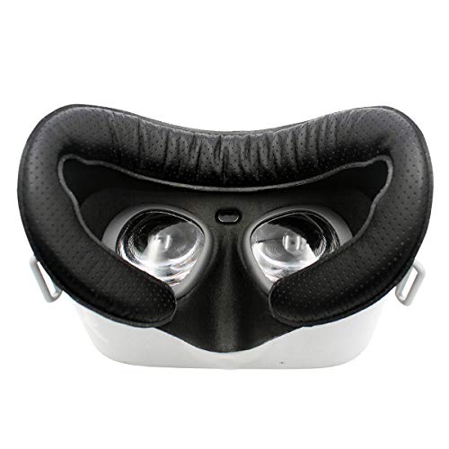 Hurricanes VR Face PU leather Breathable Cover Mask & Face Cotton Bottom Pad Replaceable for Oculus Go Headset VR Accessories