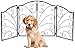 Freestanding Metal Folding Pet Gate, Portable 3 Panels for Dog & Cat Security, Foldable Enclosure Gates for Puppies, Indoor & Outdoor Safety for Pets