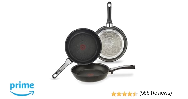 Tefal C620SET3 - Juego de 3 Sartenes Aluminio de 21, 24 y 26 cm ...