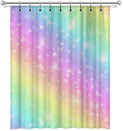 Interestprint スペースギャラクシー ファンタジー パステル 雲と空 虹色遮光ウィンドウカーテンパネル 断熱ドレープウィンドウカーテン 幅52 X 長さ63 1枚