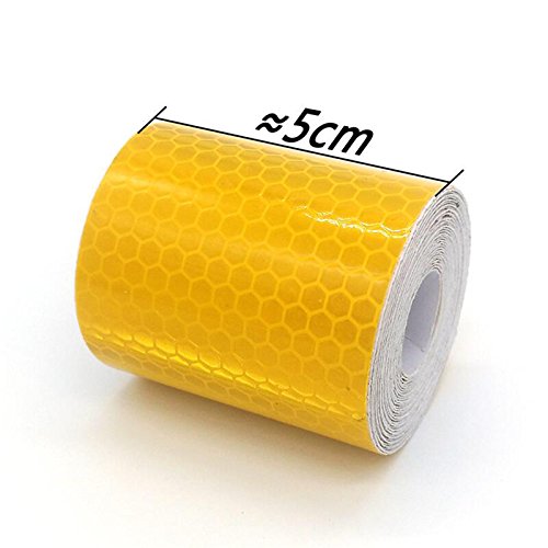 MeiBoAll Car Warning Tape,3M Waterproof Reflector Tape Roll Safety Warning Tape Automobile Safety Identification Reflective Strips (Green)