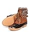 Nature Breeze DD29 Women Mix Media Fur Belted Zip Duck Boot - Tan