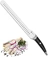 TUO B&W Series Kitchen Knife 440 Japanese Super High Carbon Stainless Steel (TC0206B 12" Slicing knife, black)