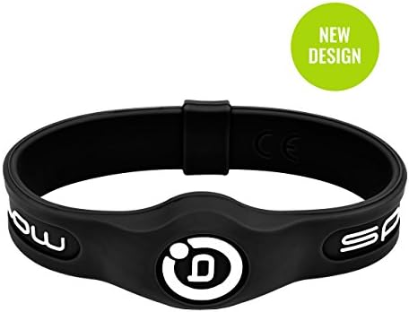Sport Magnetic Wristband Black/White, L (20.5 cm)