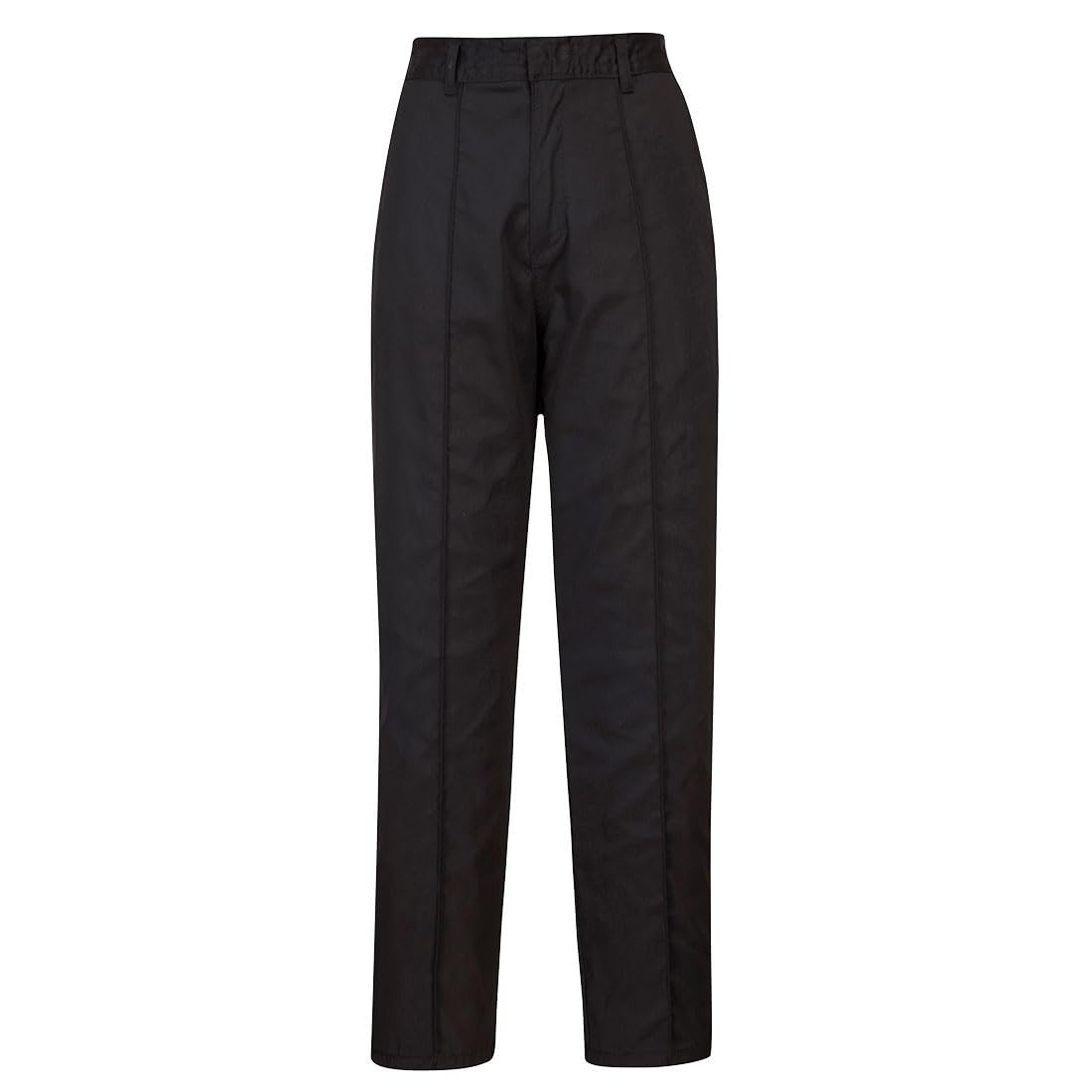 Portwest LW97 Women’s Elasticated Tailored Fit Work Trousers with Pockets - Lightweight Safety Workwear, Black, 4XL
