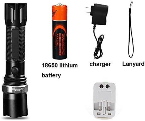 TLMYDD LED Flashlight Charging Waterproof Self-defense Multi-function Mini Zoom Home Outdoor Riding Searchlight flashlight