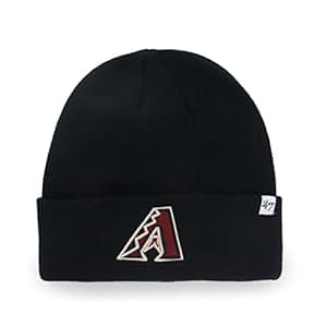 Amazon.com : Arizona Diamondbacks Black Cuff Beanie Hat - MLB Cuffed Winter Knit Toque Cap 