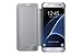 Samsung Galaxy S7 edge Case S-View Clear Flip Cover - Silver
