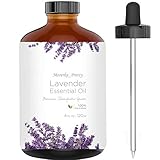 Lavender Essential Oil 4 oz. with Detailed User's Guide (E-book Sent by E-mail) and Glass Dropper by Essentially KateS.