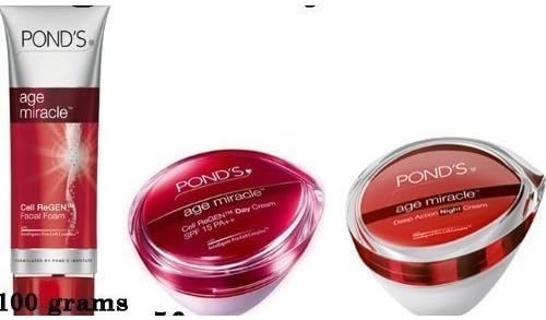 1 Cream Set Pond's AGE Miracle Face Foam Deep Action Night Regen Day Pro Cell ( Hot Items ) by kijakarn