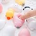 Time-killer Mochi Squishy Toy - 20 Pcs Mini Cute Animal Squishies Kawaii Soft Bear Cat Tiger Pig Panda Smile Cloud Squeeze Toy - Fidget Hand Toy for Kids Gift,Stress Relief (Pack of 20 Random)
