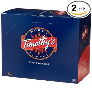 Timothy's World Coffee, Cinnamon Pastry, K-Cup Portion Pack for Keurig K-Cup Brewers 24-Count  (Pack of 2)