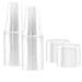 100-Pack Disposable Hard Plastic Cups with Flat Lids –16 oz - Crystal Clear Drink Cups – Hole for Straws – Ideal Cups for Water Fountains, Parties, Festivals, Kiosk, On the Go’