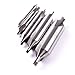Atoplee 10pcs Premium HSS 60° Center Drill Combined Drill & Countersink Lathe Mill Tool Set 1/8