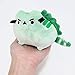 GUND Pusheen Pusheenosaurus Dinosaur Cat Plush Stuffed Animal Backpack Clip, Green, 4.5
