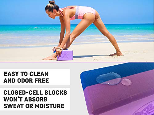 image for Clever Yoga Yoga Blocks and Strap Set – 2 Yoga Blocks 9
