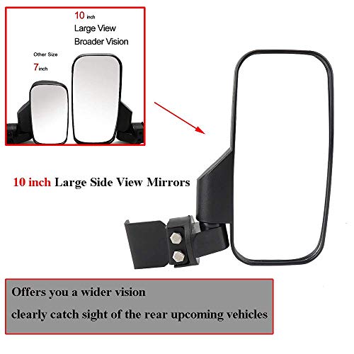 image for Ranger 570 900 XP Side View Mirrors for UTV with Lock and Ride Cab Sys