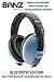 Baby Banz Bluetooth Earmuffs Hearing Protection Ages 0-2 Years THE BEST EARMUFFS FOR BABIES & TODDLERS BLOCK noise & PLAY soothing sounds, music, audio books, movies (Blue - Bluetooth Edition)