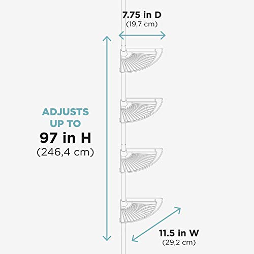 Zenna Home Shower Tension Pole Caddy, Oil Rubbed Bronze Pricepulse