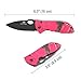 MOSSY OAK 3-Piece Multi-Tool Folding Pocket Knife with LED Flashlight Set - Pink camouflage Iron Box - Drop Point Blade Tactical Knife - Ideal for Camping, Hiking, Hunting, Fishing, Survival, Military