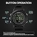 Sports Smart Watch, GOKOO S10 Pro Digital Outdoor Sports Smartwatch for Men with Pedometer, Calorie Counter, Distance, Stopwatch, Waterproof, Notifications Compatible with Android and iOS Phones
