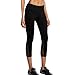 FWN Yoga Capris for Women Sports Fitness Running Active Leggings Workout Mesh Pants with Hidden Zipper Pocket (Medium)