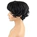 Dreambeauty Brazilian Full Human Hair Short Wigs for Black Women Pretty Wave Natural Black Color