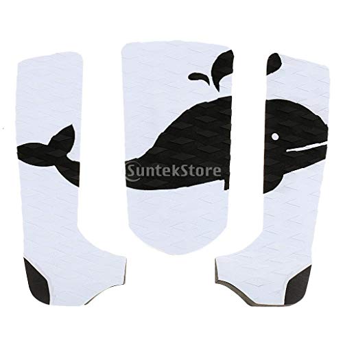 3 Piece Surfing Surfboard Traction Tail Pads Surfing Surf Deck Grips Accessories