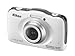 Nikon COOLPIX S32 13.2 MP Waterproof Digital Camera with Full HD 1080p Video (White) - (Renewed)