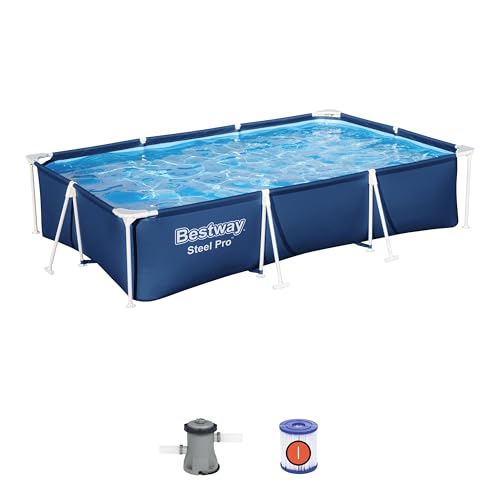 Bestway Steel Pro 3m x 2m x 66cm Rectangular Above Ground Pool Kit