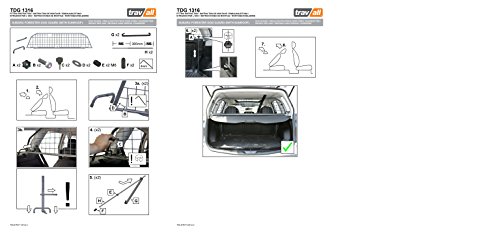 Travall Guard Compatible with Subaru Forester with Sunroof (2008-2012) TDG1316 - Rattle-Free Steel Pet Barrier - Thumbnail 6