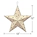 Attraction Design Patriotic Metal Barn Star Wall Decor, 12inch Hanging Country Rustic Metal Star for July 4th Decoration