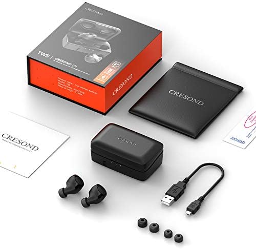 Bluetooth 5.0 Wireless Earbuds, CRESOND CS1 104H Playtime IPX8