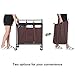 SONGMICS 3-Bag Rolling Laundry Sorter Cart Heavy-Duty Sorting Hamper with Removable Bags & Brake Casters Brown URLS70Z