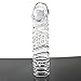 Penis Sleeves Extender Enlargers Sheath Reusable Condom Cock Extension Cover Sex Toys for Male Sexual Enhancers & Delay Ejaculation (Crystal Convex Textured)