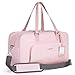 BAGSMART Weekender Bag Travel Duffle Bag Large Carry On Overnight Bag for Women, Pink, 27L