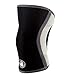 Body Glove 3mm Neoprene Compression Knee Sleeve (Black & Silver, Large)