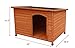 HiCaptain Waterproof Solid Cedar Pet House Deluxe Dog Kennel Universal Fits for Small Medium Large Animals (L:45 x 30.5 x 31.5 Inch, Brown)