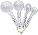 Creative Co-Op Antique White Terracotta Measuring Spoons (Set of 4 Sizes)