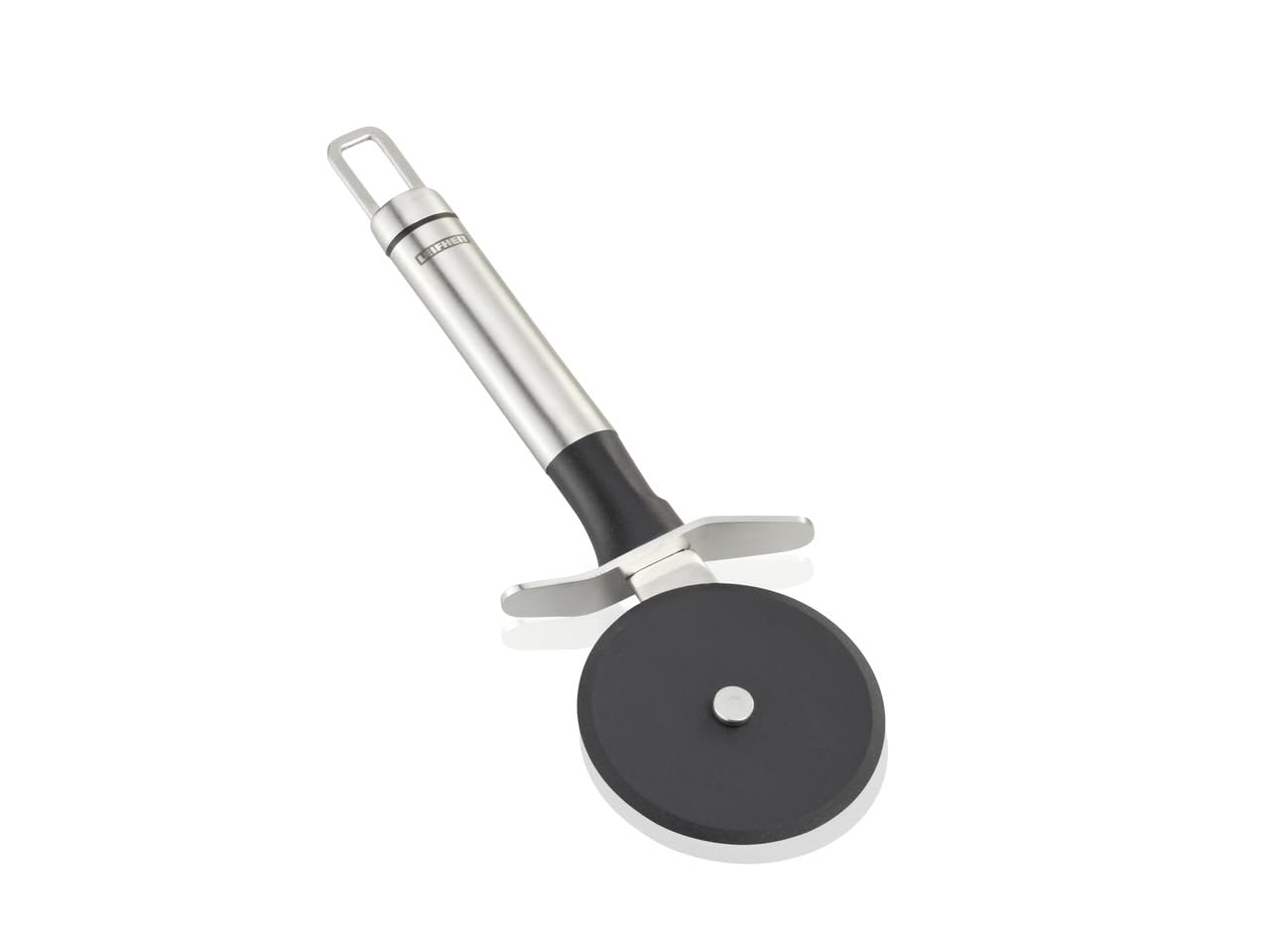 Leifheit Pizza Cutter, Proline Pizza Cutter, Proline Range, Stainless Steel Kitchen Tool, Kitchen Tool with Hanging Loop, Pizza Wheel, Pizza Slicer, Nylon Cutter without Scratching, Kitchen