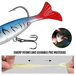 ZWMING Soft Fishing Lures Set, Jig Head Soft