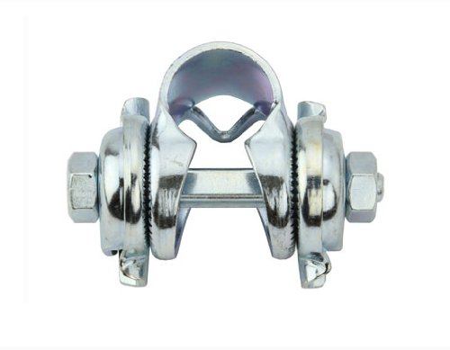 Single Rail Bike Seat Post Clamp, Chrome