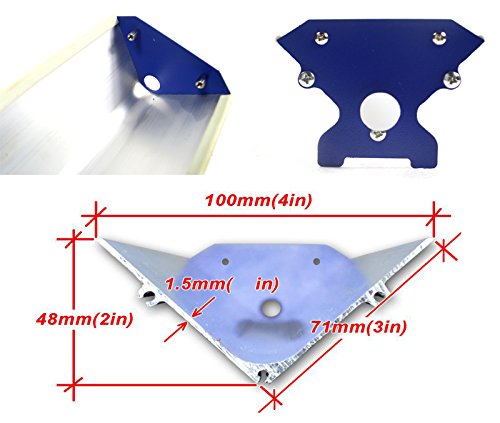 Techtongda Screen Printing Bundle Kit DIY Print Sik Screen Printing Aluminum Frame Hinge Clamp Emulsion Coater Squeegee