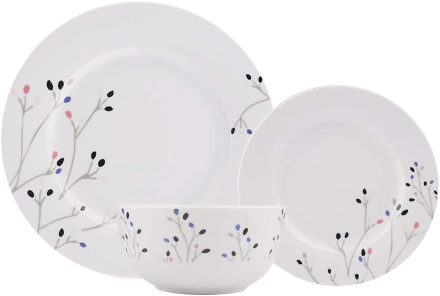 Amazon Basics 18-Piece Dinnerware Set - Branches, Service for 6 - Image 5