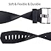 Wepro Fitbit Charge 2 bands, Replacement for Fitbit Charge 2 HR Bands, Buckle, Black, Large