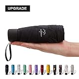 NOOFORMER Mini Travel Sun&rain Umbrella - Light Compact Parasol with 95% UV Protection for Men Women Multiple Colors