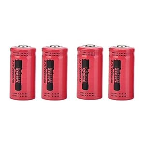 Oplaadbare batterij – Lithiums Li-ion 16340 Batterijvervangende batterijen zonder verwarming 2800 mAh 4 STUKS