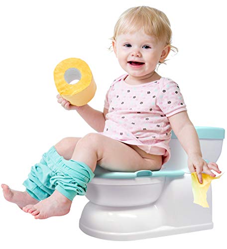 Real Feel Potty with Wipes Storage, Transition Seat & Disposable Liners – Realistic Toilet – Easy to Clean & Assemble…